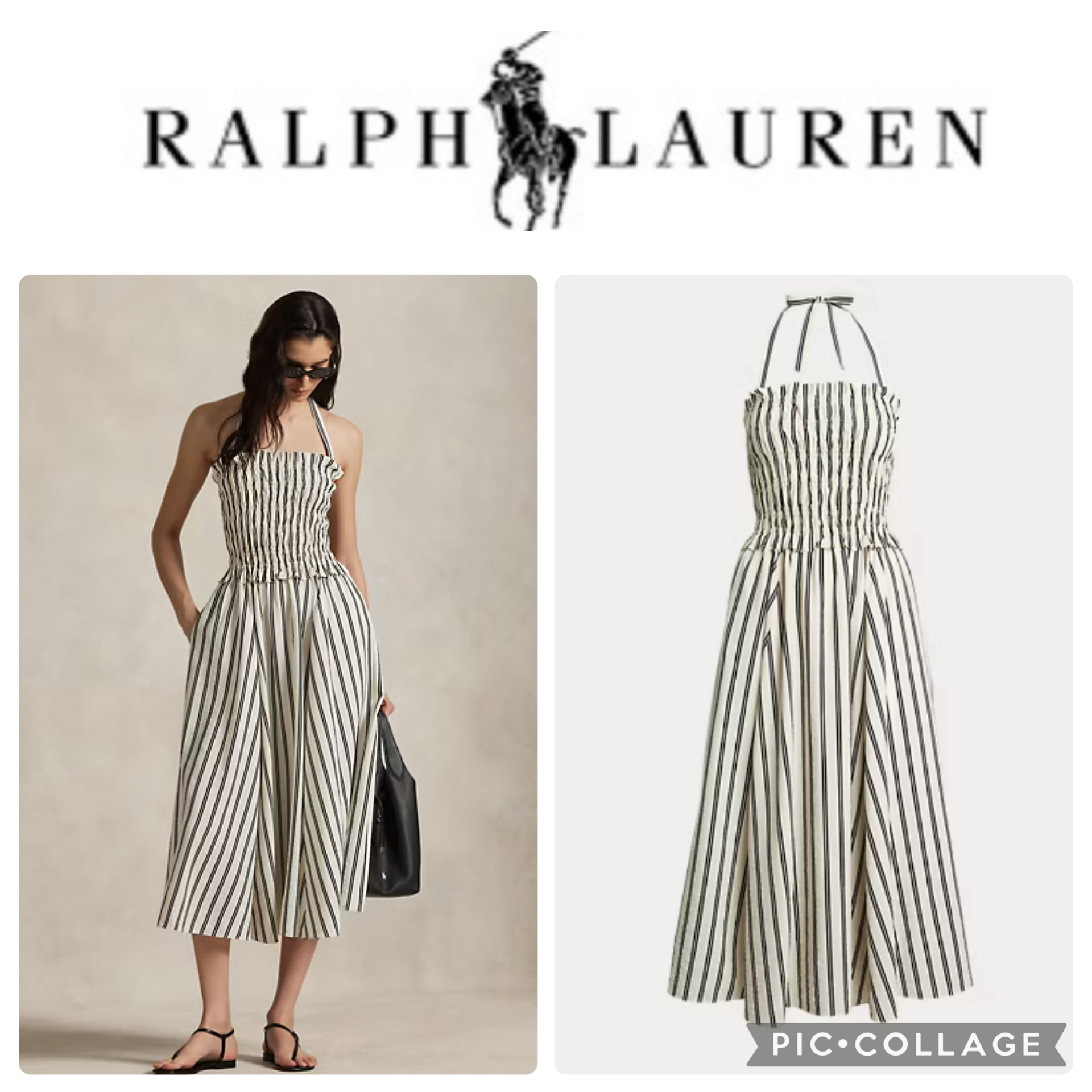 ★関税送料無料 Striped Silk-Blend Dress