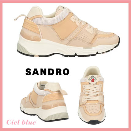 【sandro】レザー メッシュ 炎 スニーカー【送料関税込】 sandro(サンドロ) スニーカー(レディース) - 海外通販のBUYMA