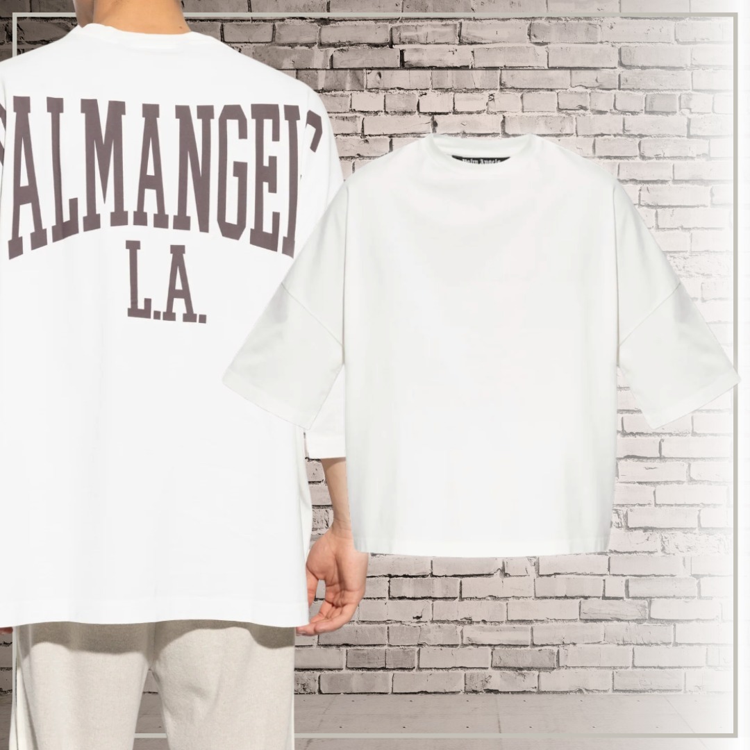 【完売必至】Palm Angels ロゴプリント オーバーサイズ Tシャツ