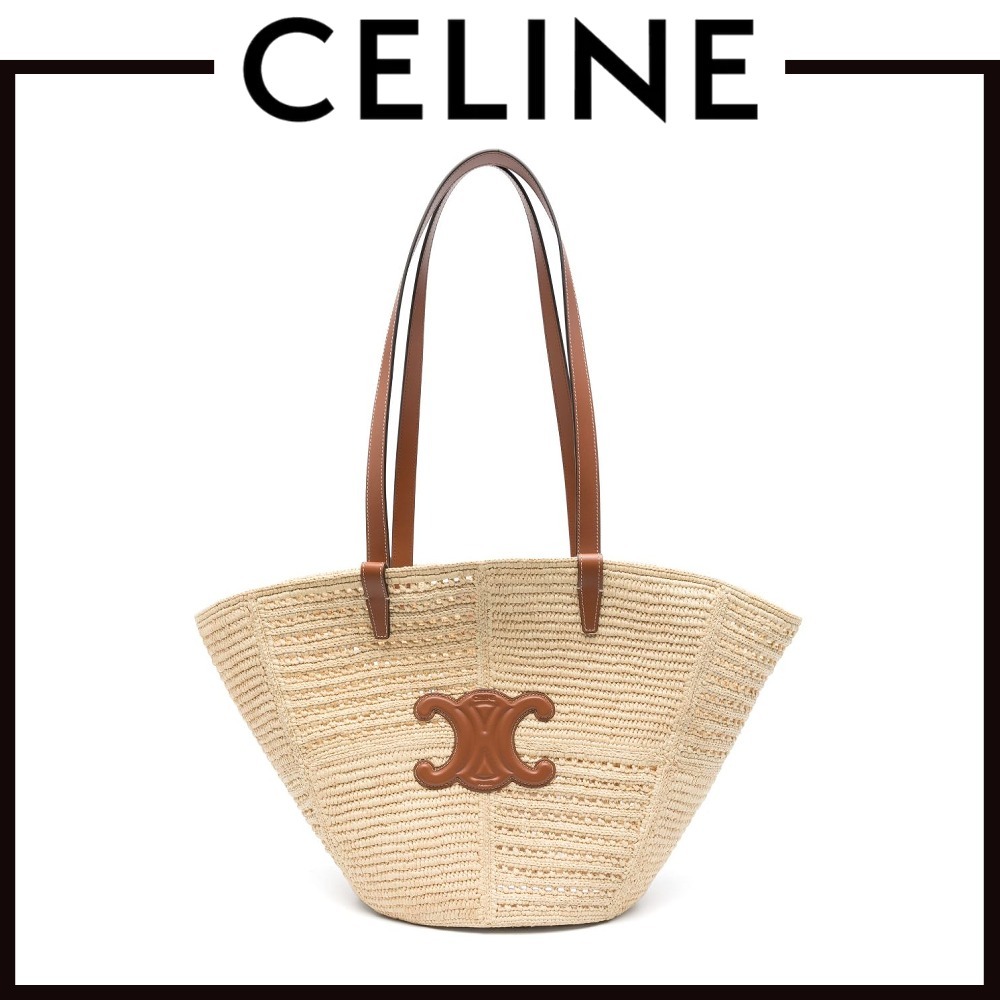 【VIP価格】CELINEパニエ ミディアム ラフィア バッグ