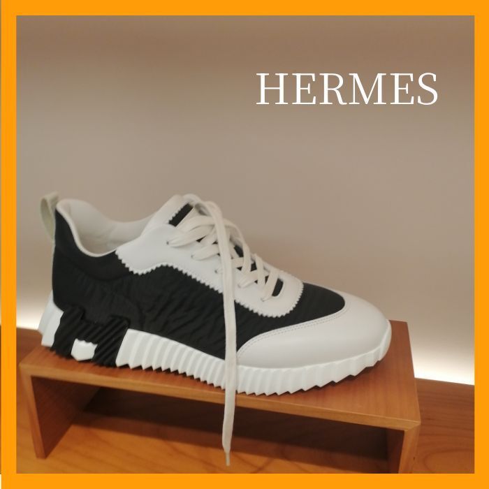 HERMES エルメス メンズ スニーカー バウンシング ★モノトーン