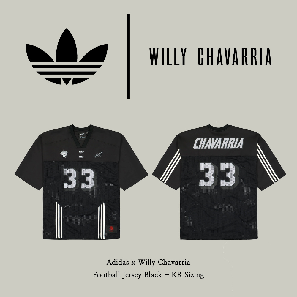 【Adidas x Willy Chavarria】 Football Jersey Black
