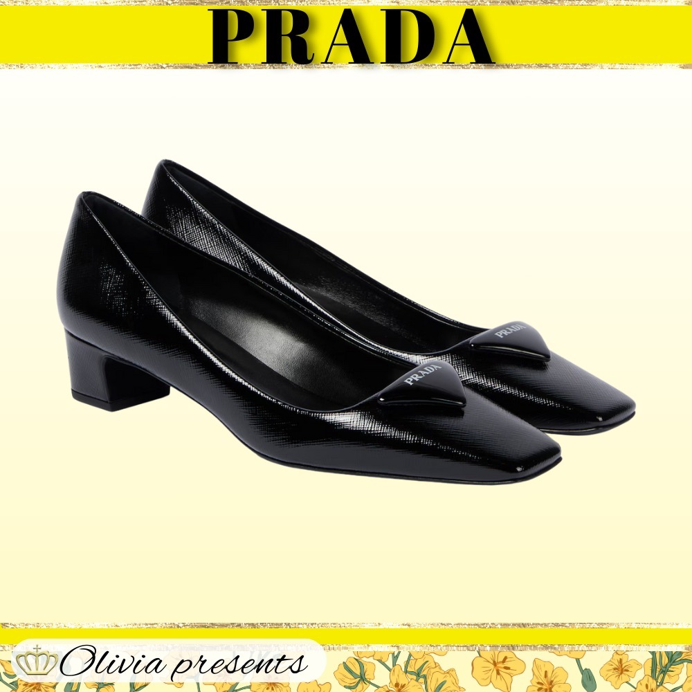 【PRADA】サフィアーノパテントレザーパンプス