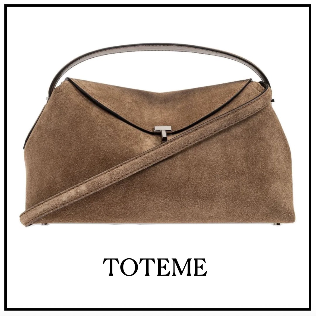 【TOTEME】Tロック トップハンドルバッグ