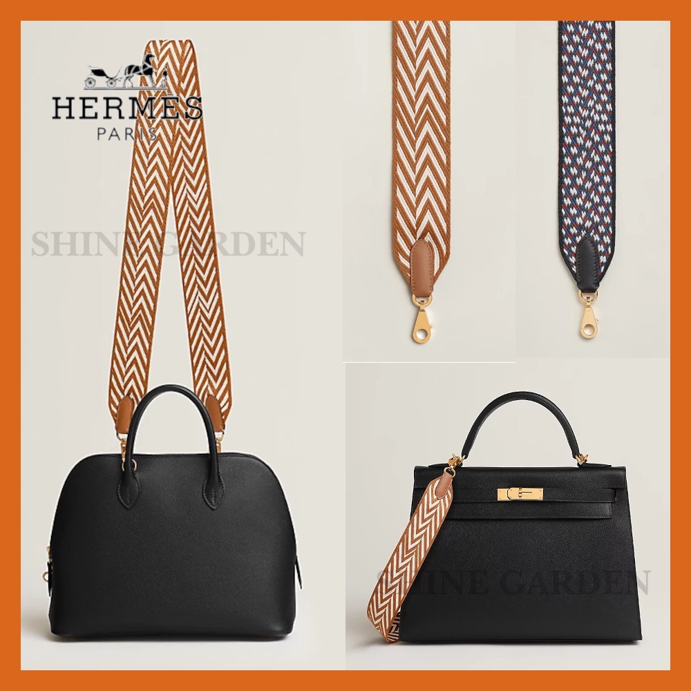 【お洒落★】HERMES ジグザク Zigzag 50mm 肩掛けストラップ