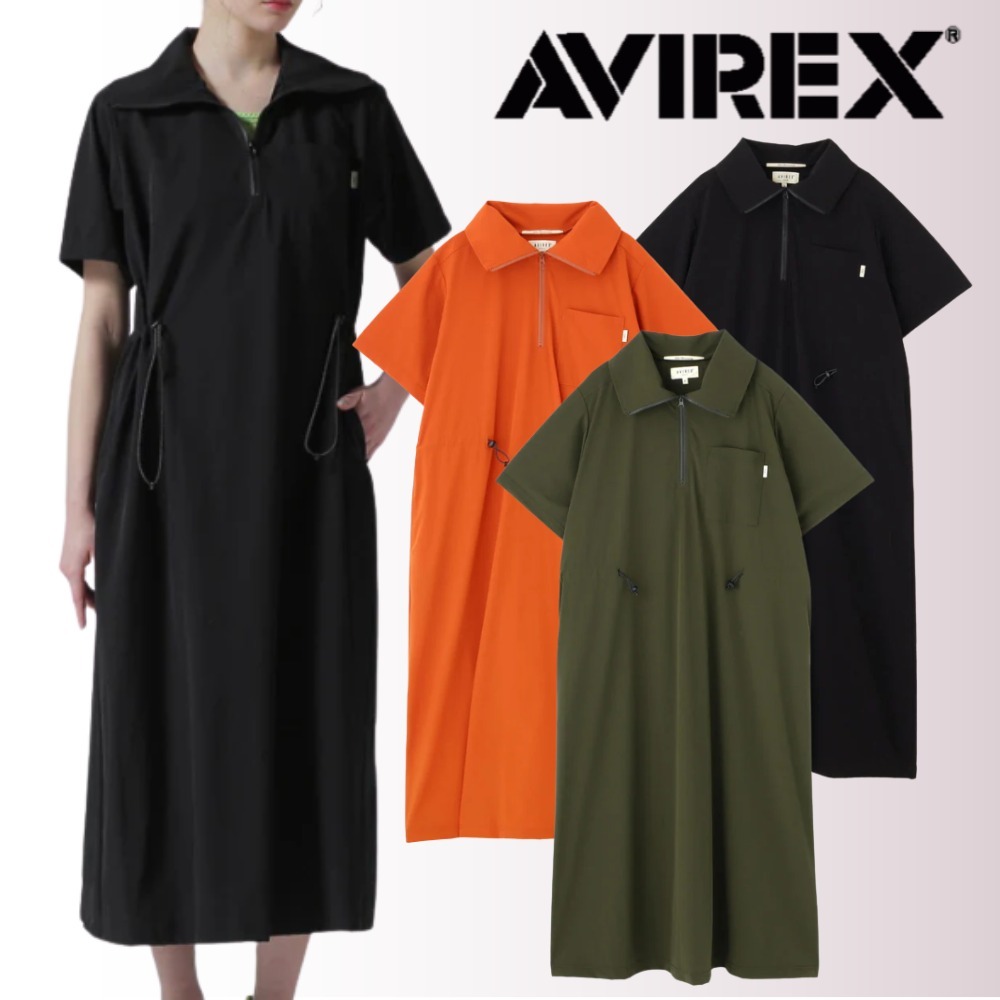 *AVIREX* ハーフジップ アクティブワンピース