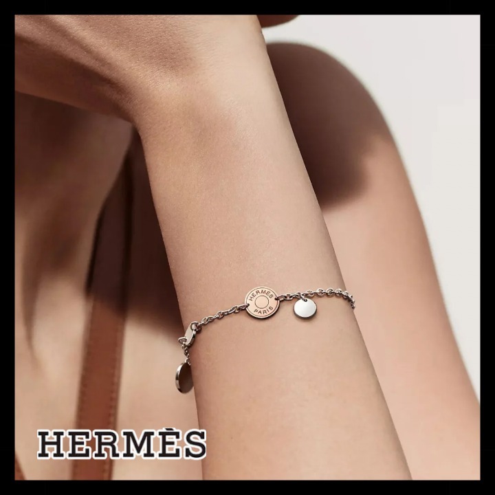 《ゴールドがお洒落★》HERMES Ex-Libris ブレスレット