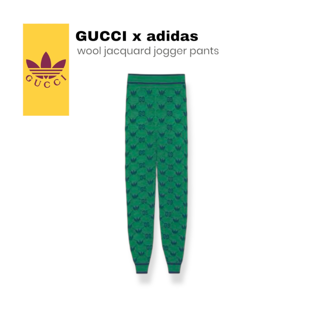 ☆ GUCCI x ADIDAS wool jacquard joggers コラボニット ☆