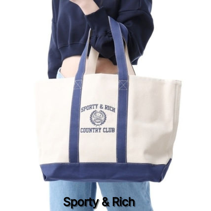 【Sporty & Rich】★人気★ワックストートバッグ Sporty & Rich】☆人気☆ワックストートバッグ (Sporty & Rich