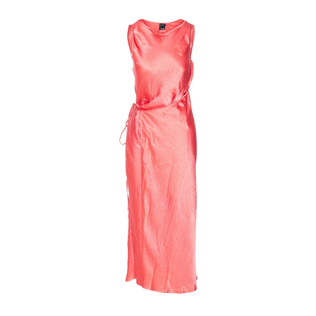 ワンピース PINKO AMICO MIO SATIN DRESS WITH SIDE TIE