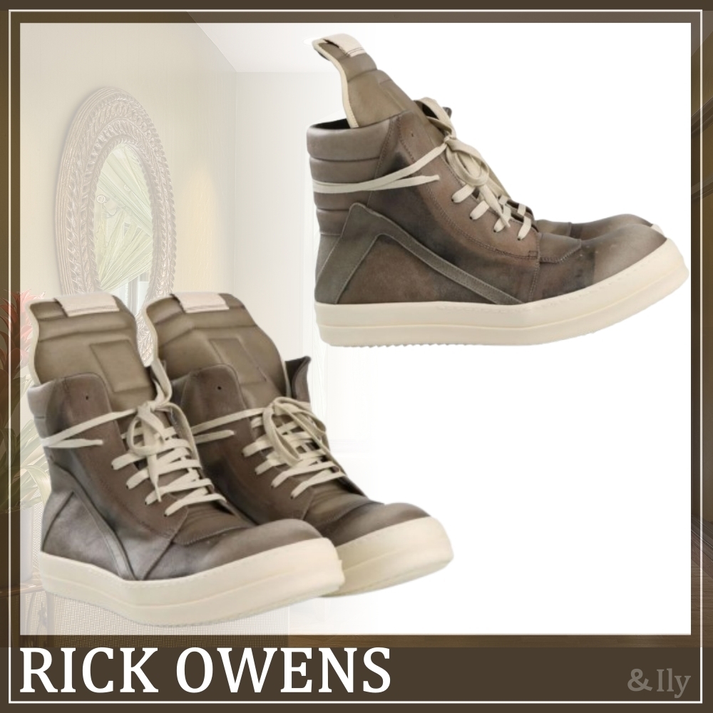 【送関込】RICK OWENS☆リックオウエンス Geobasket sneakers