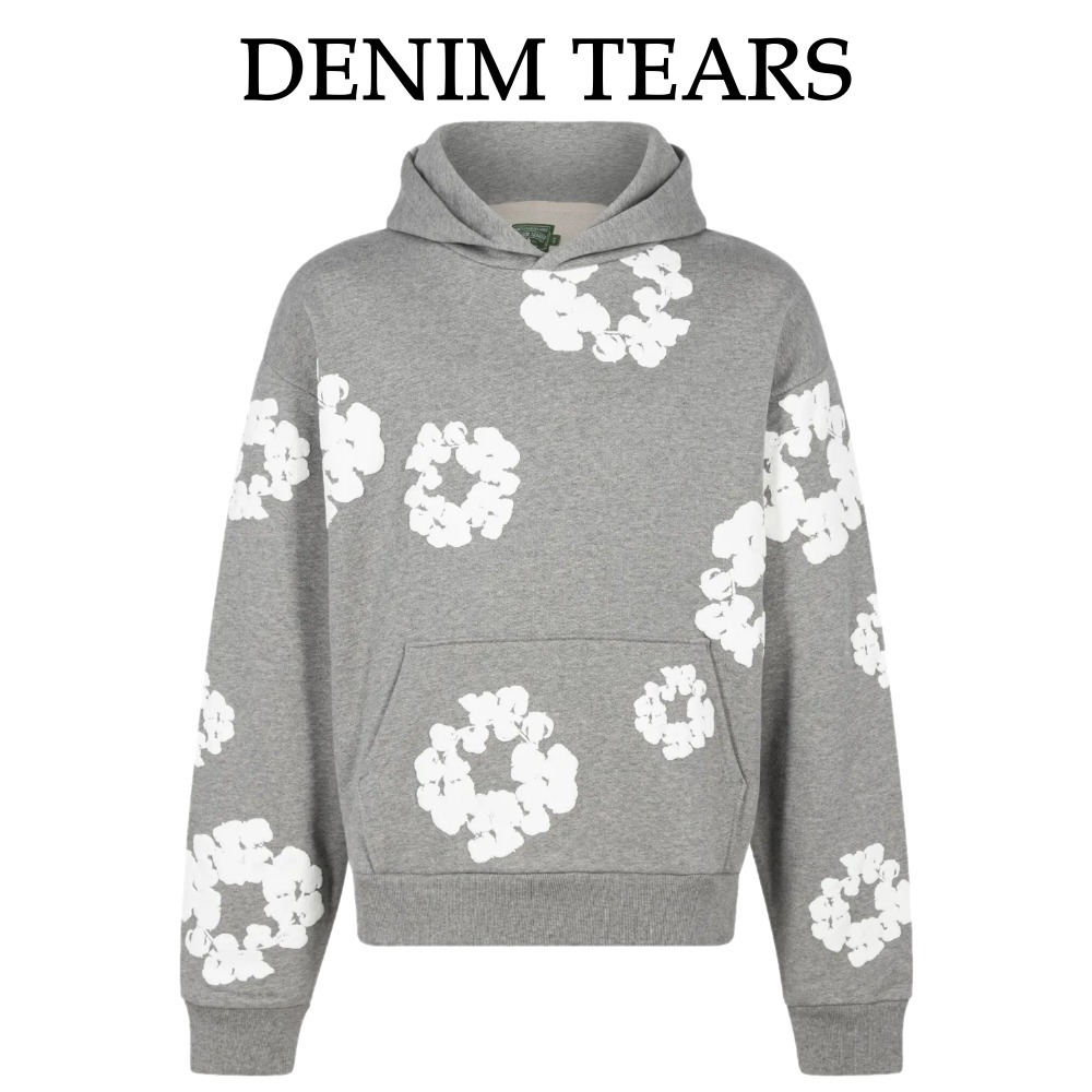 【Denim Tears】プリント「コットンリース」パーカー