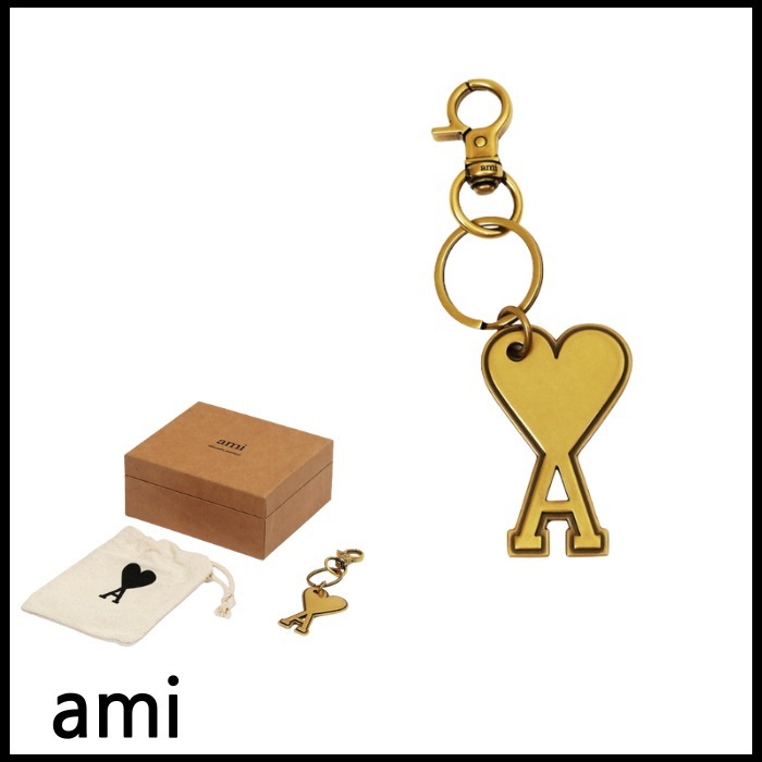 ★AMI★Ami de Coeur ハートロゴ キーリング