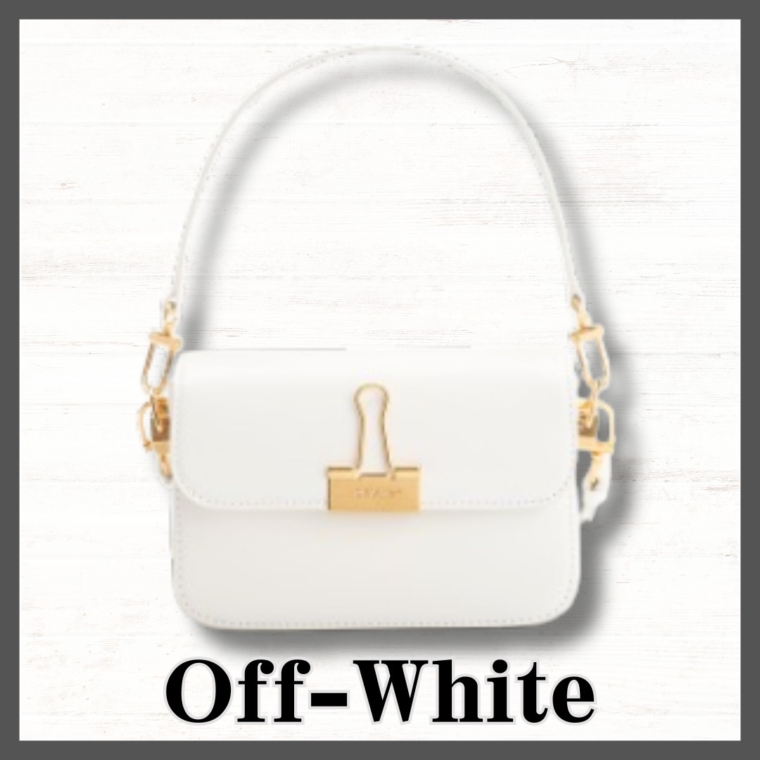 公式完売！関送込【Off-White】バインダー ショルダーバッグ 白