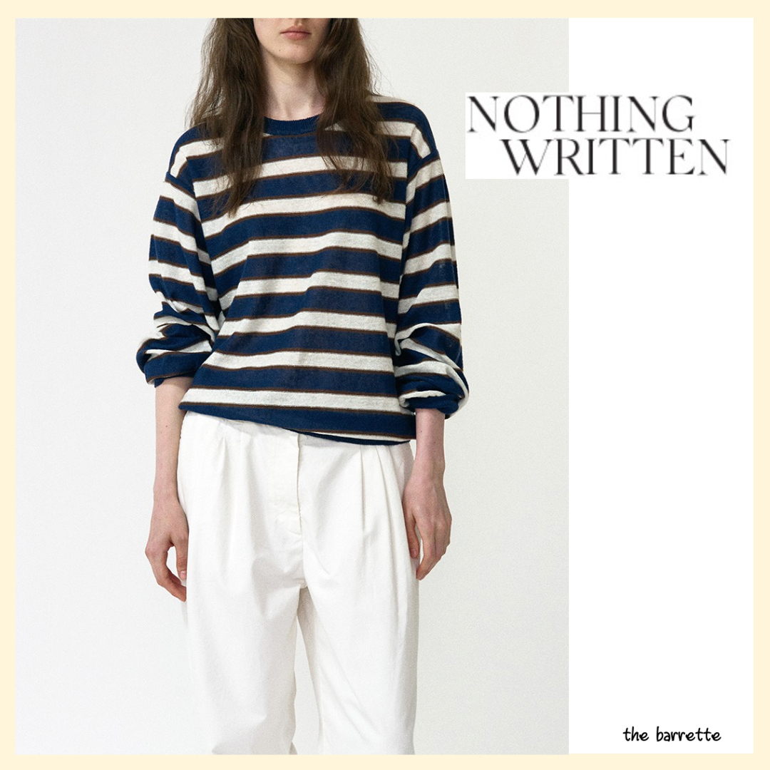 [NOTHING WRITTEN] ストライプ プルオーバー / 韓国ブランド