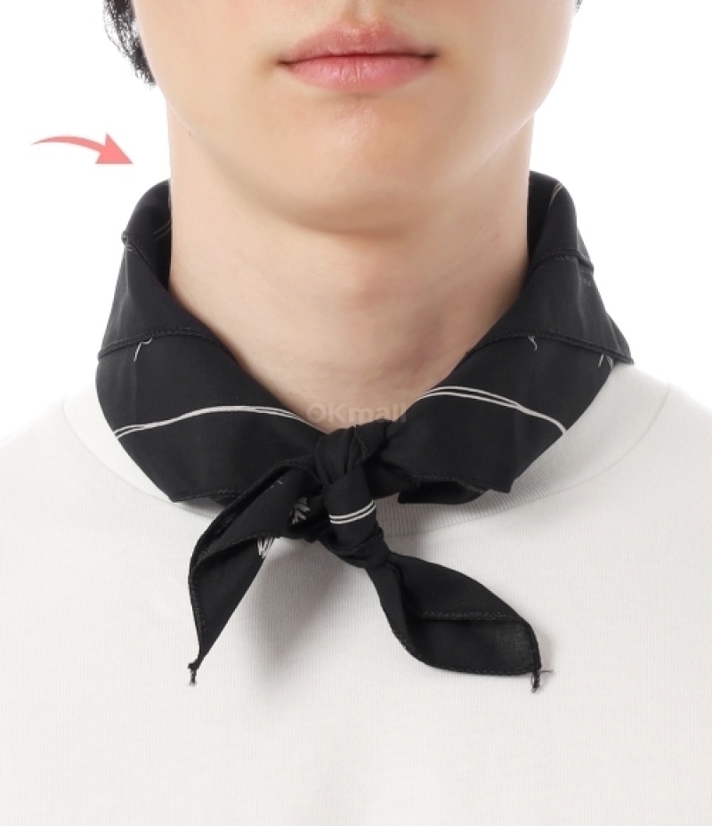 Engineered Garments｜ (Printed Bandana A - Black - Anima