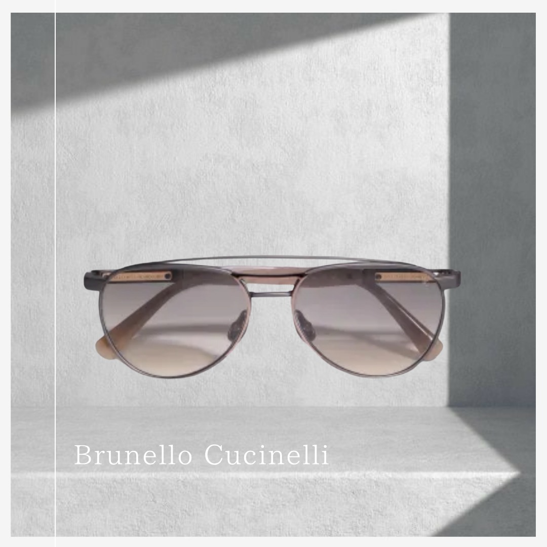 これだけで洗練【Brunello Cucinelli】アビエーターサングラス