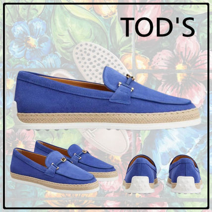 トッズ ローファー/靴 シューズ メンズ レディース ブルー