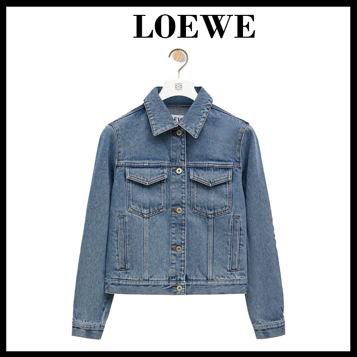 LOEWE直営店デニムのアナグラムジャケット