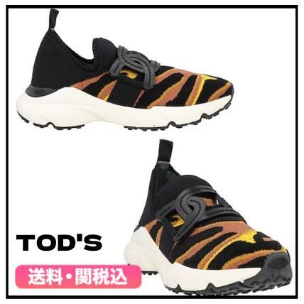 ★TOD'S★ニット ロゴ マルチカラー ローカット スニーカー