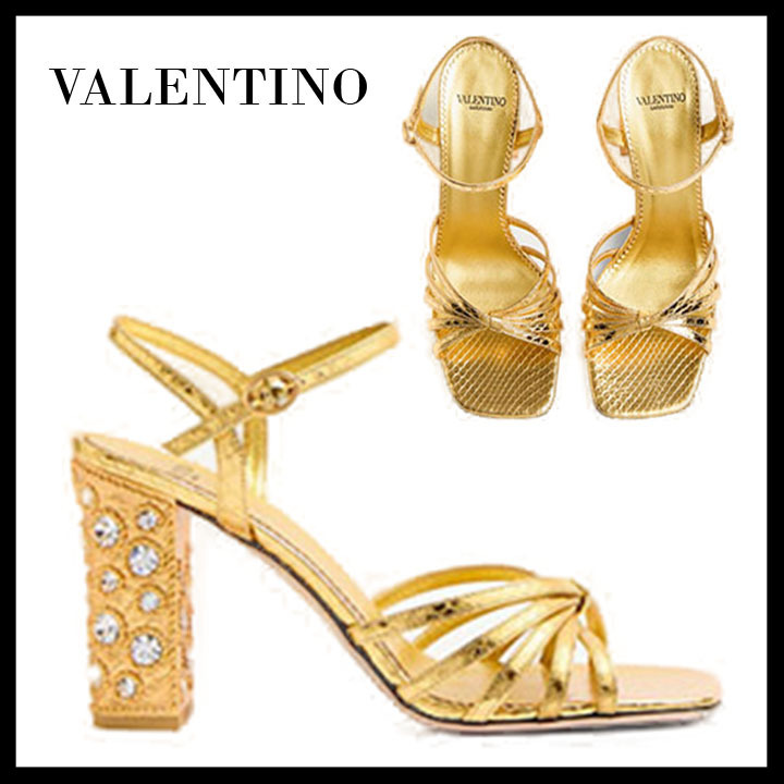 VALENTINO直営店 プレシューズ サンダル エアーズ ラミネート