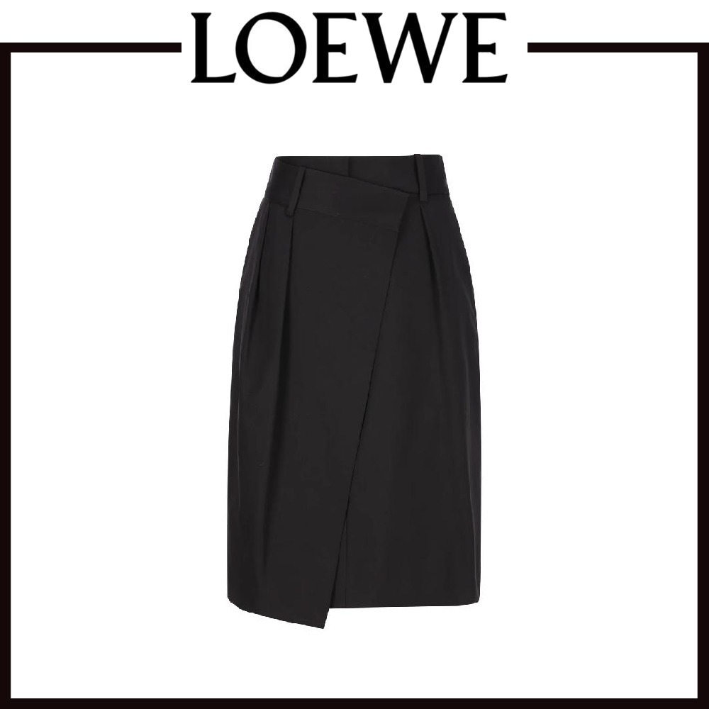 【関税込＆追跡】LOEWE ハイウエスト ラップスカート