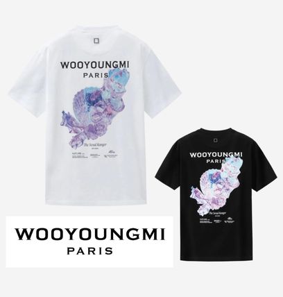 WOOYOUNGMI 25SS ブラック パール バック ロゴ T シャツ Black 3D Coral Back Logo T-Shirt - WOOYOUNGMI