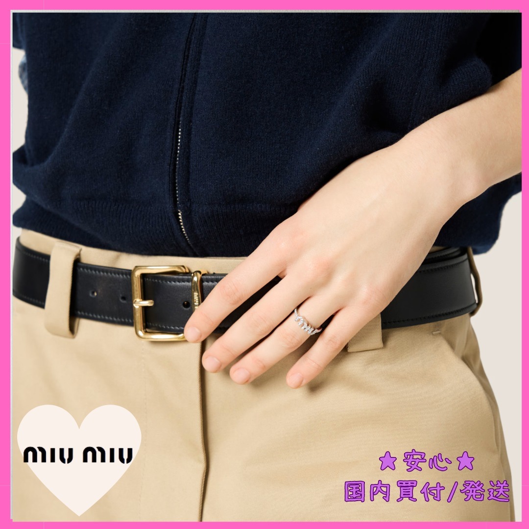 MIiuMiu☆ジルコニア リング【国内買付/発送】