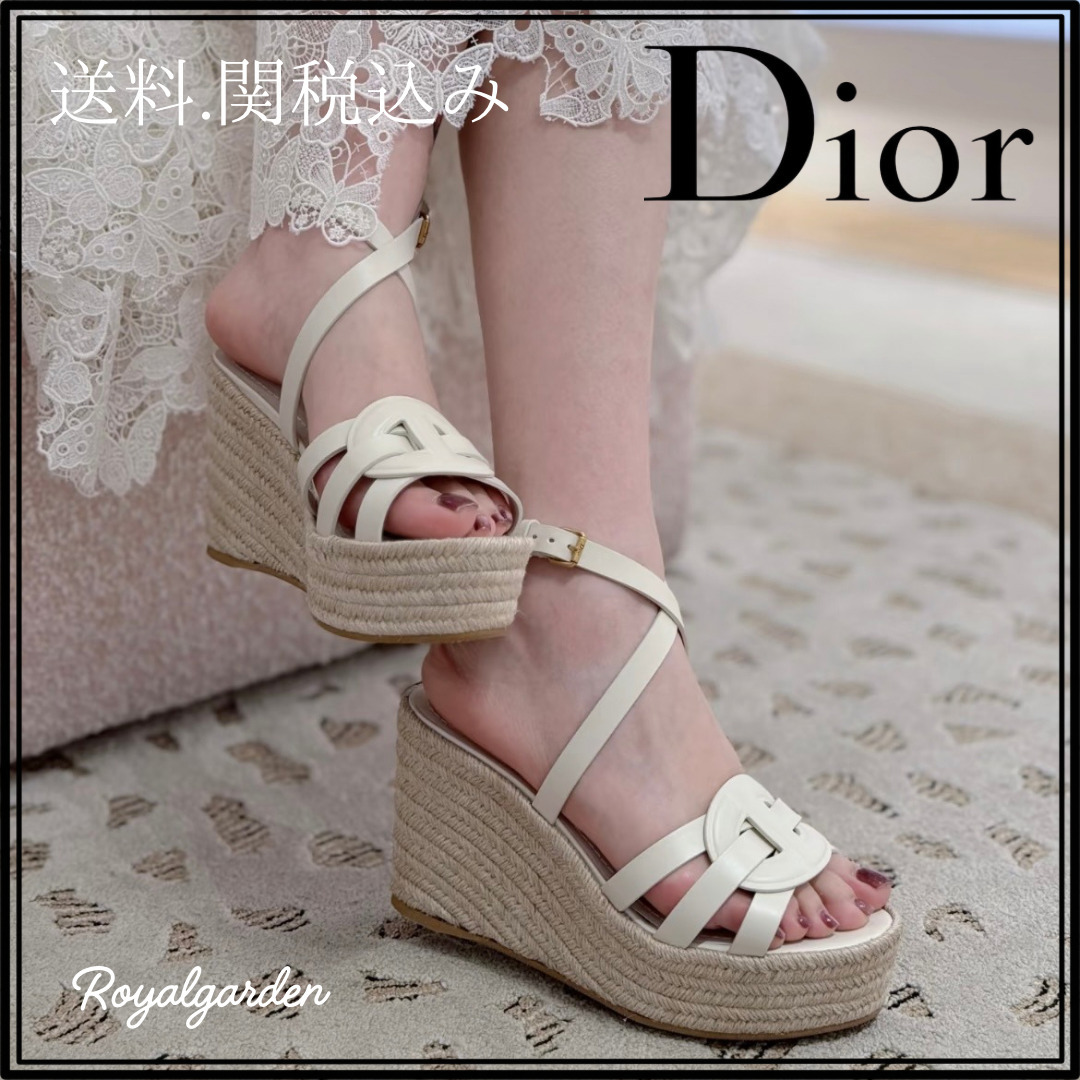 【スタイルアップ☆】夏に活躍 Dior D-Club ウェッジサンダル