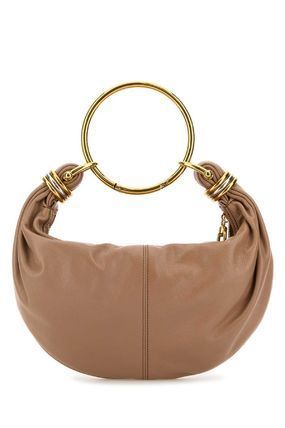 ハンドバッグ Chloe Antiqued Pink Leather Bracelet Handbag
