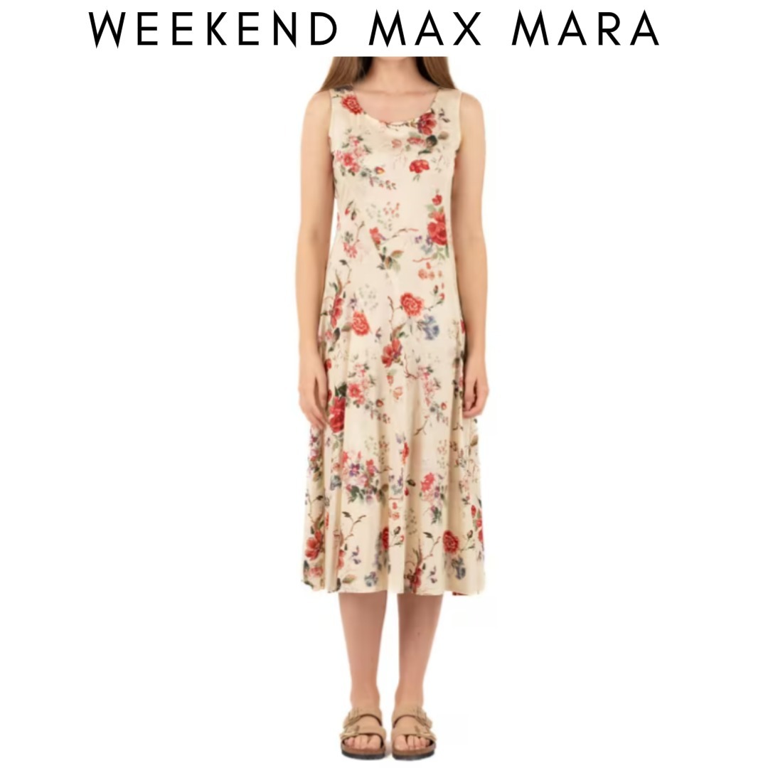 【Weekend Max Mara】花柄カジュアルミディドレス
