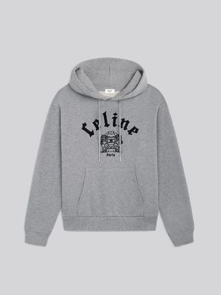 セリーヌ グレー パーカー 中古・古着通販】CELINE (セリーヌ) プルオーバーパーカー