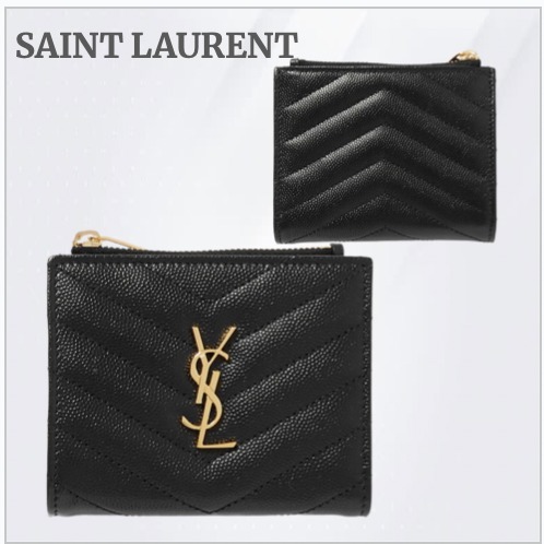 【Saint Laurent】モノグラム キルティング レザーウォレット