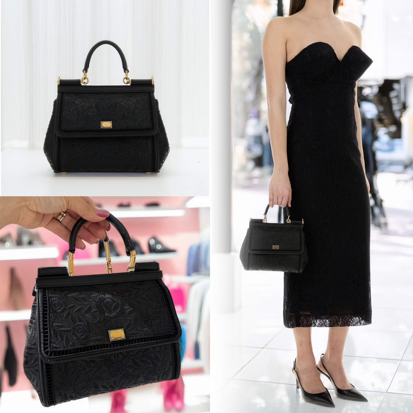 ◆送料・関税込◆Dolce & Gabbana ミディアムハンドバッグ