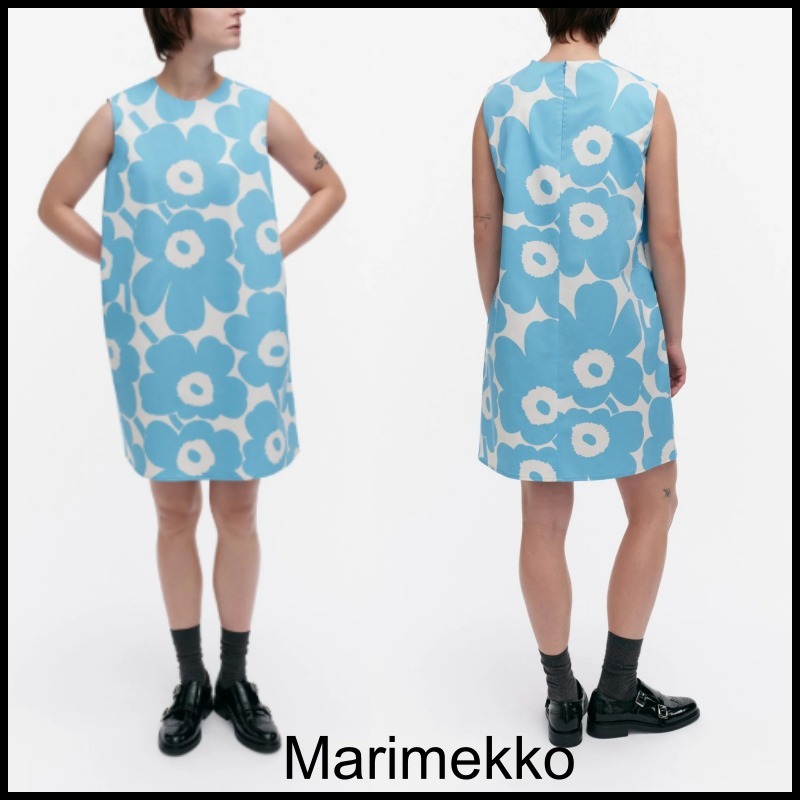 ☆ marimekko ☆ Siluetti Unikko 502 - 花柄ワンピース