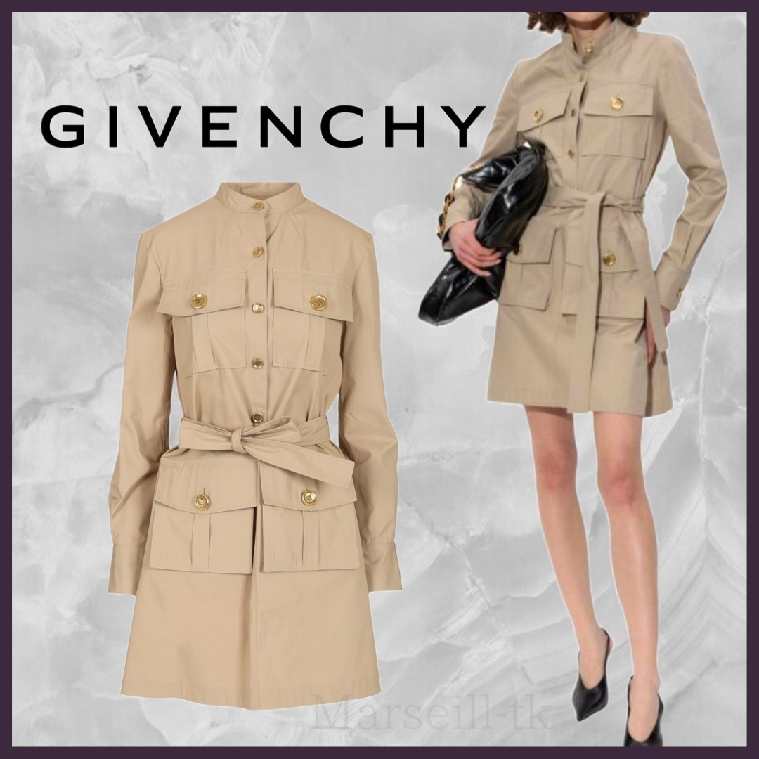 GIVENCHY★Givenchy★SAFARI POPELINE DRESS ドレス BW22A915VK