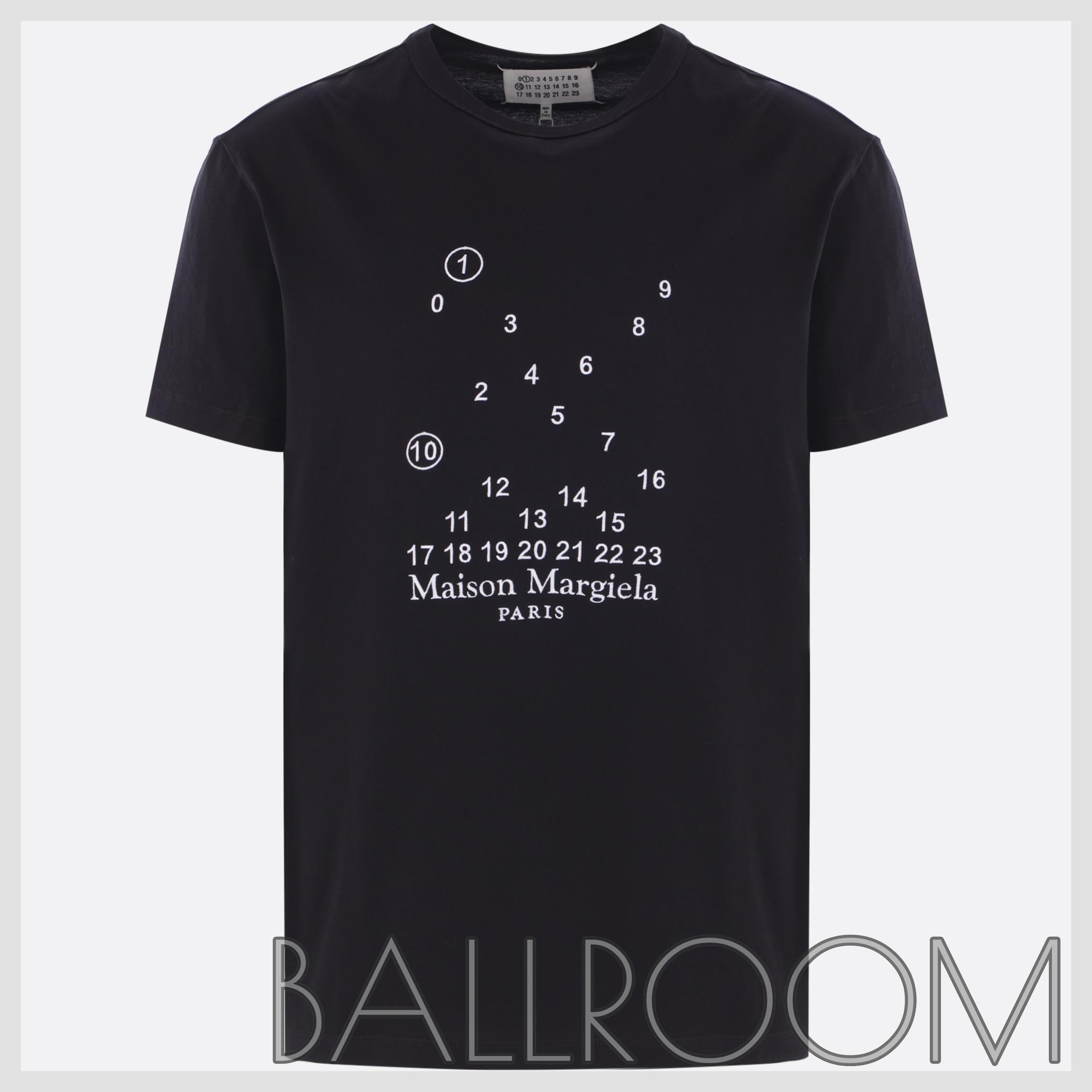 Tシャツ・カットソー MAISON MARGIELA COTTON T-SHIRT WITH LOGO EMBROIDERY