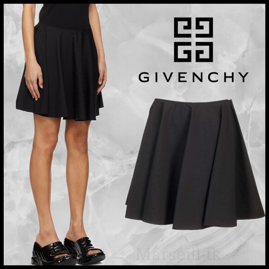 GIVENCHY ジバンシィ ジャカード ミニスカート Skirt BW40XU15UG