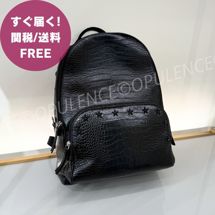 JIMMYCHOO ジミーチュウ 型押し スタッズ バックパック/リュック