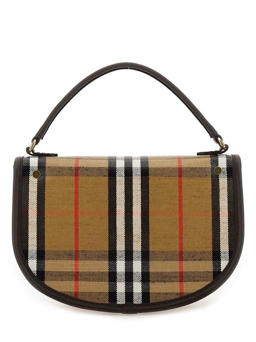 ショルダーバッグ・ポシェット BURBERRY EMBROIDERED CANVAS \"HIGHLANDS\" HAND BAG