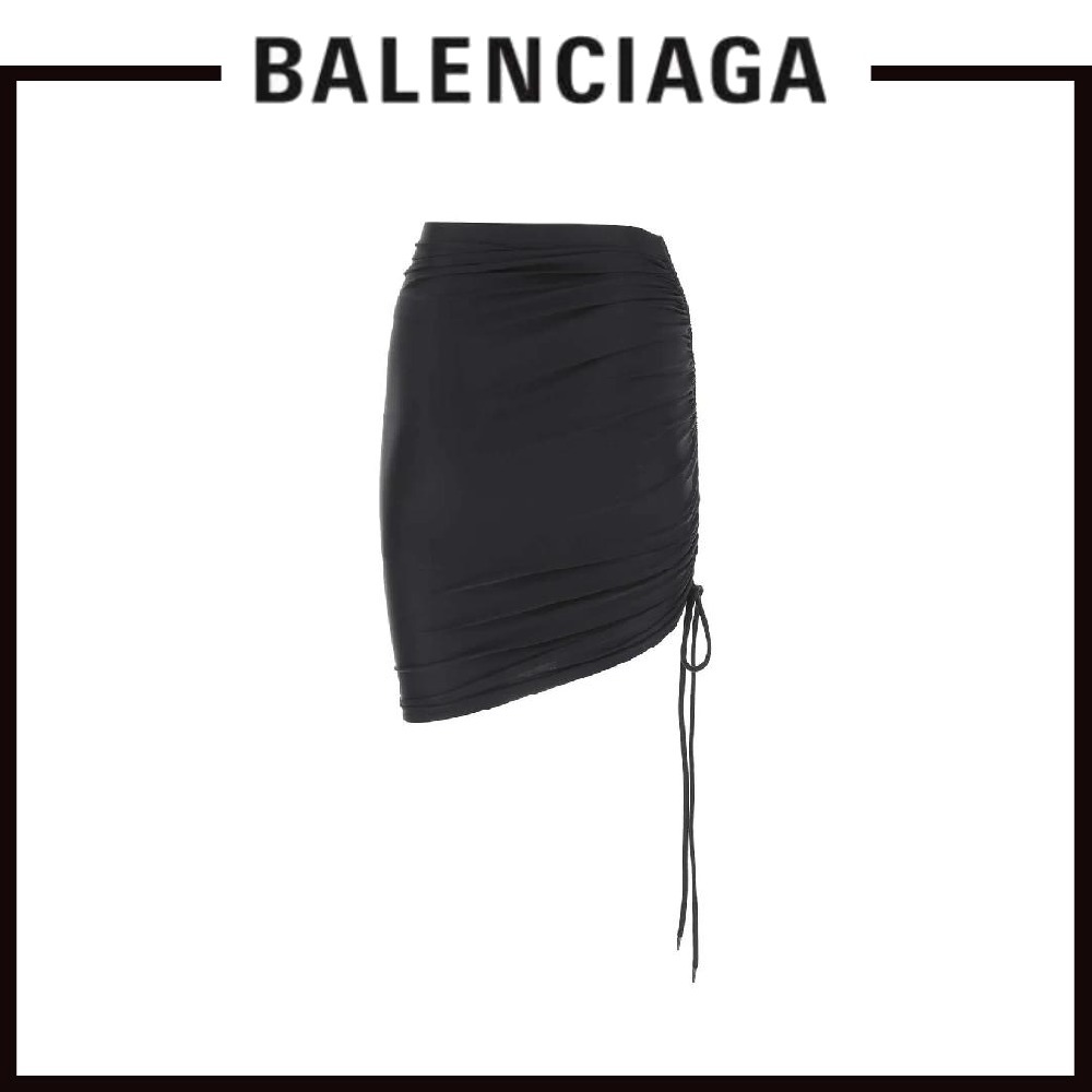 【関税込＆追跡】BALENCIAGA アシンメトリヘム ミニスカート