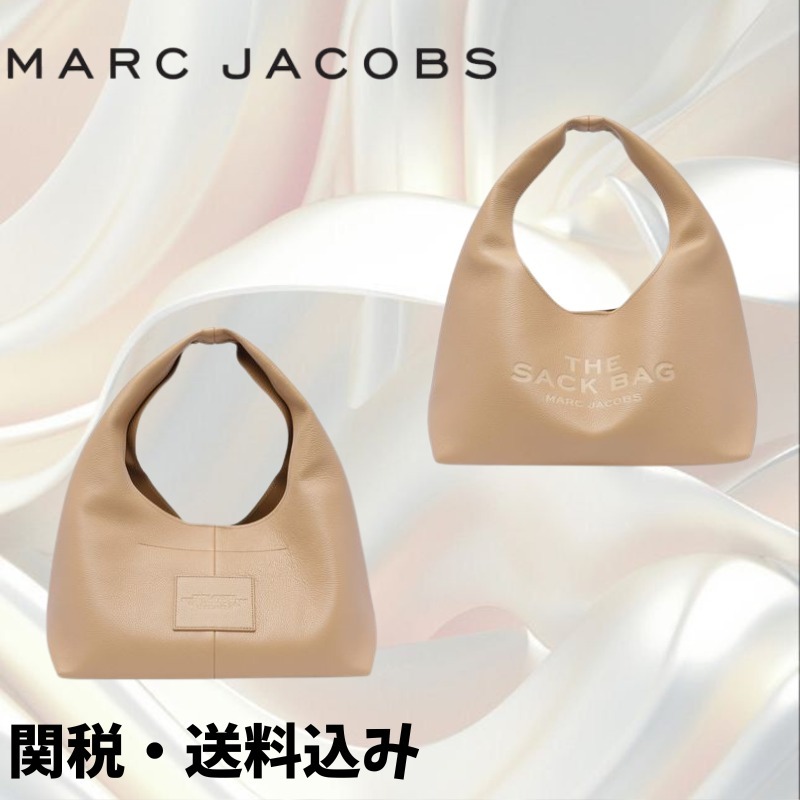 【MARC JACOBS】ザ レザー サック ミディアムバッグ ベージュ