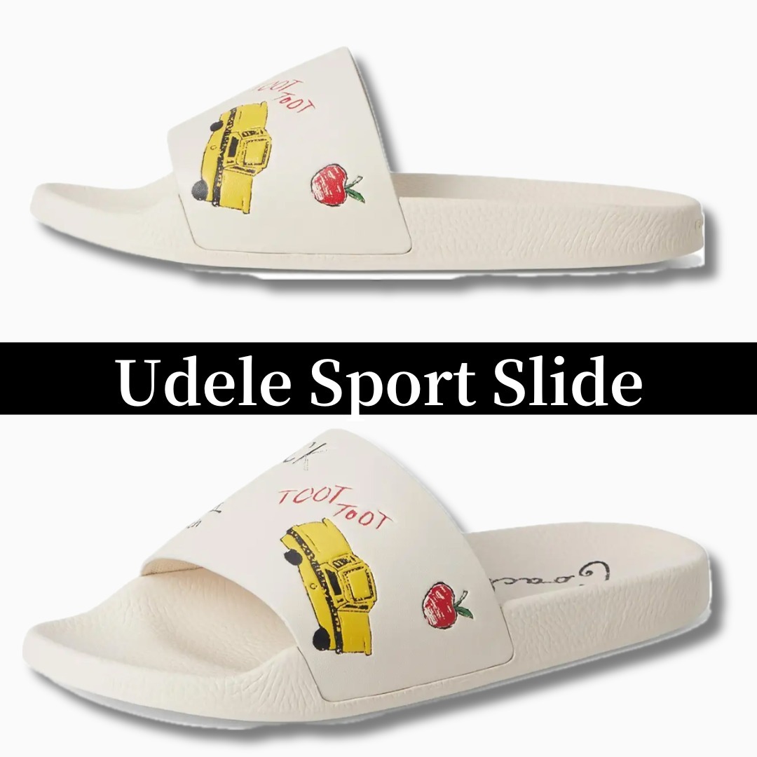 【COACH】Udele Sport Slide スケッチプリント スポーツサンダル