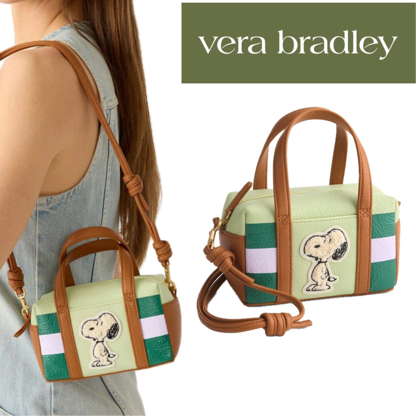 【vera bradley】Peanuts☆スヌーピー ミニダッフルクロスボディ