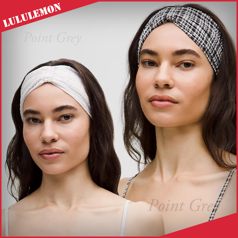 lululemon☆ ギャザーフロント・シアサッカー・ヘアーバンド