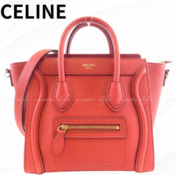 CELINE★セリーヌ ラゲージ ナノ ショッパー ハンドバッグ A