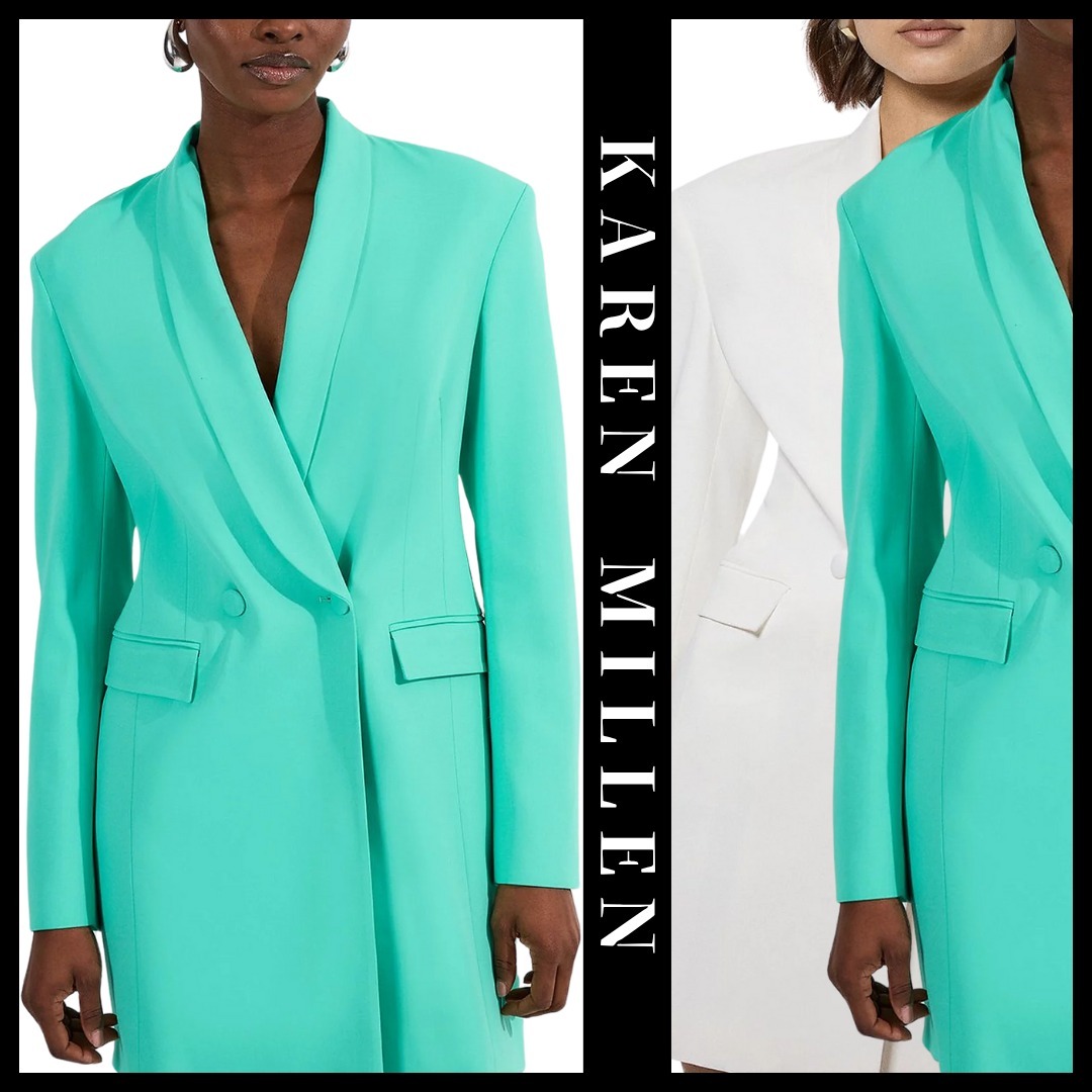 KAREN MILLEN 日本未入荷テーラード ブレザー 襟付き ミニドレス