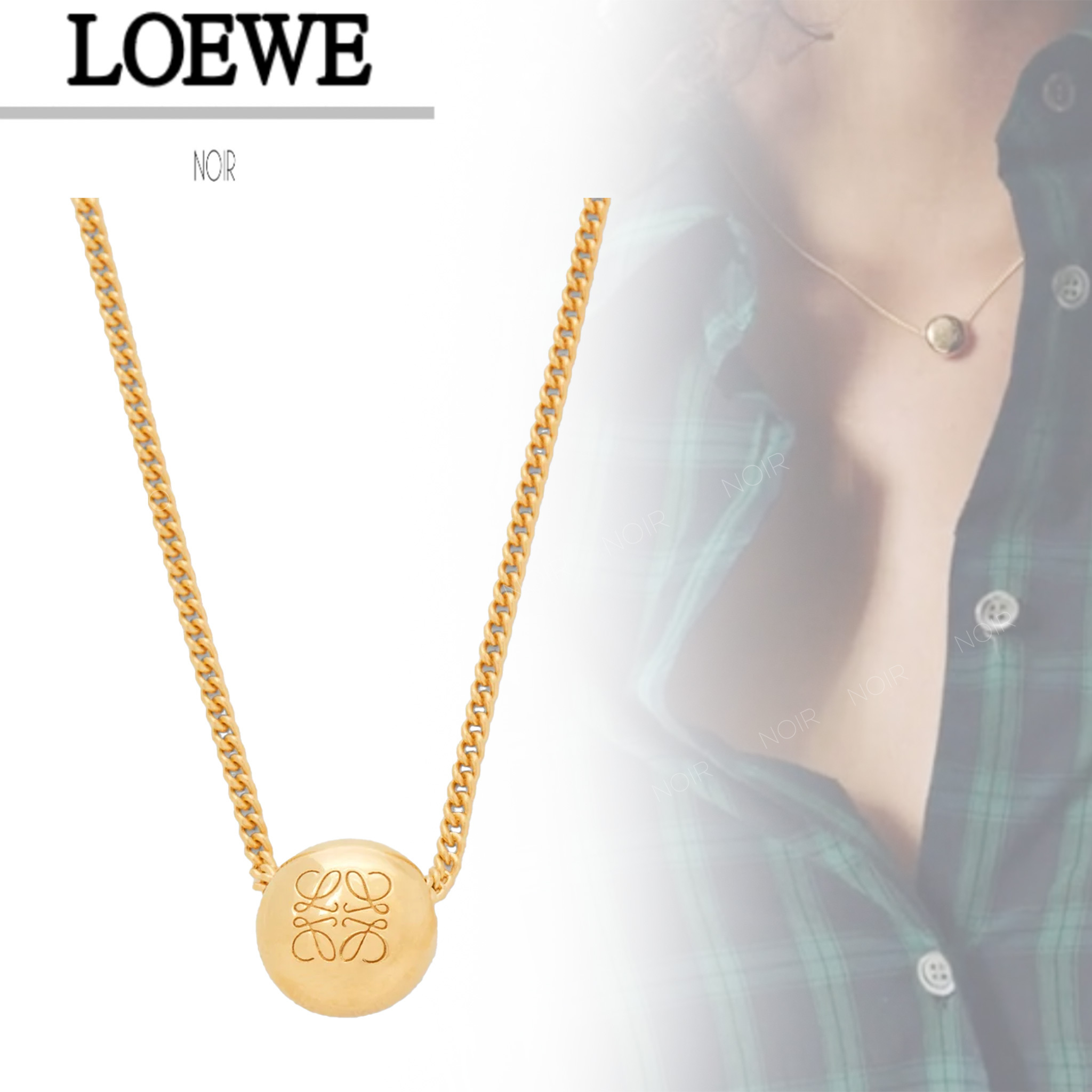 【LOEWE】ペブル ネックレス（スターリングシルバー）