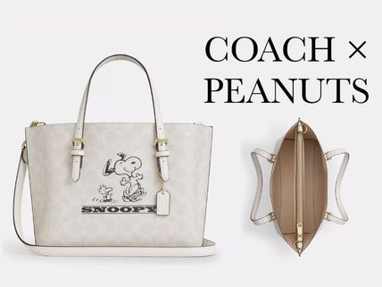 ホワイト（白）系 Coach SIGNATURE(コーチ シグネチャー) トート
