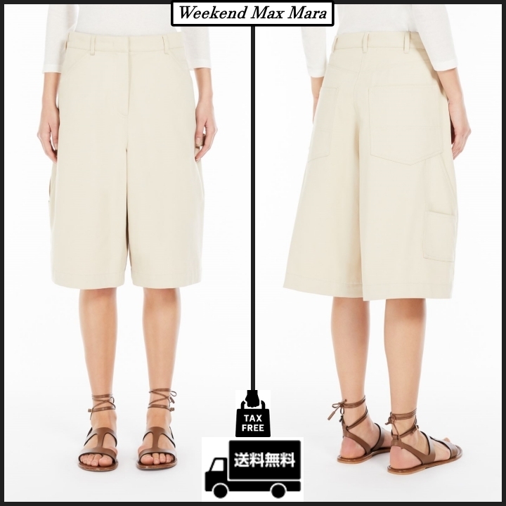 【Weekend Max Mara】ARTURO1234 コットン バミューダ ショーツ